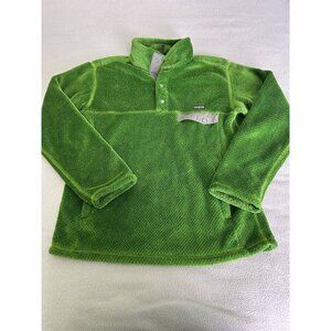 Patagonia Re Tool Fleece Womens Small Snap T Pullover Sweatshirt Kangaroo Pocket